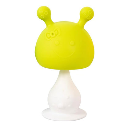 Silicone Mushroom Shaped Baby Teething Toy with Ringing Bell 16