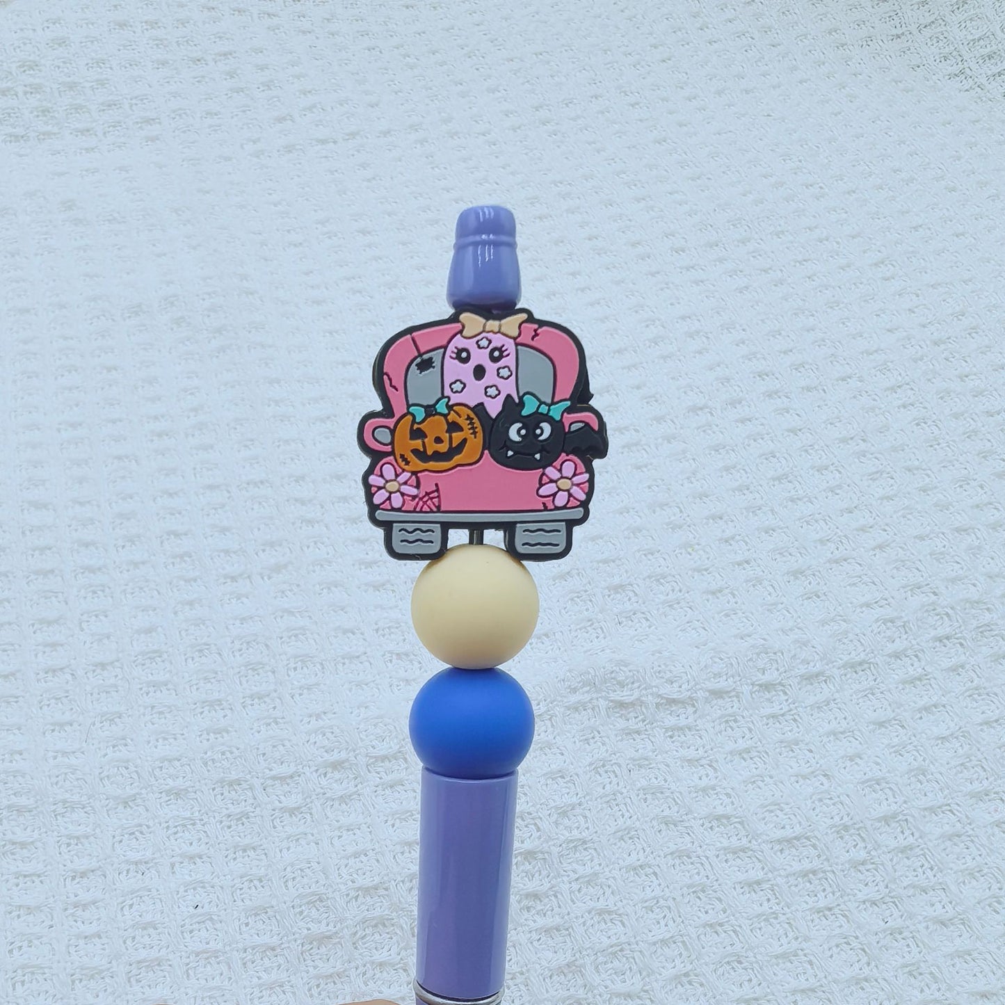 20Pcs Silicone Focal Beads Halloween Car Series Front Facing Design 10