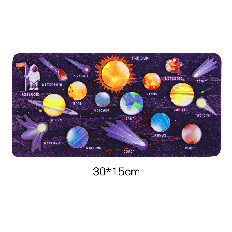 Solar System Wooden 3D Puzzle Educational Toy for Kids 16