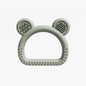 Bear Head Silicone Teething Toy Handheld for Baby 80x72x14mm 9