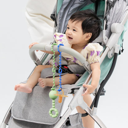 Silicone Baby Teething Toy Chain with Anti Drop Feature 2