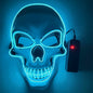 White Skull Glowing Halloween Mask Party Decoration