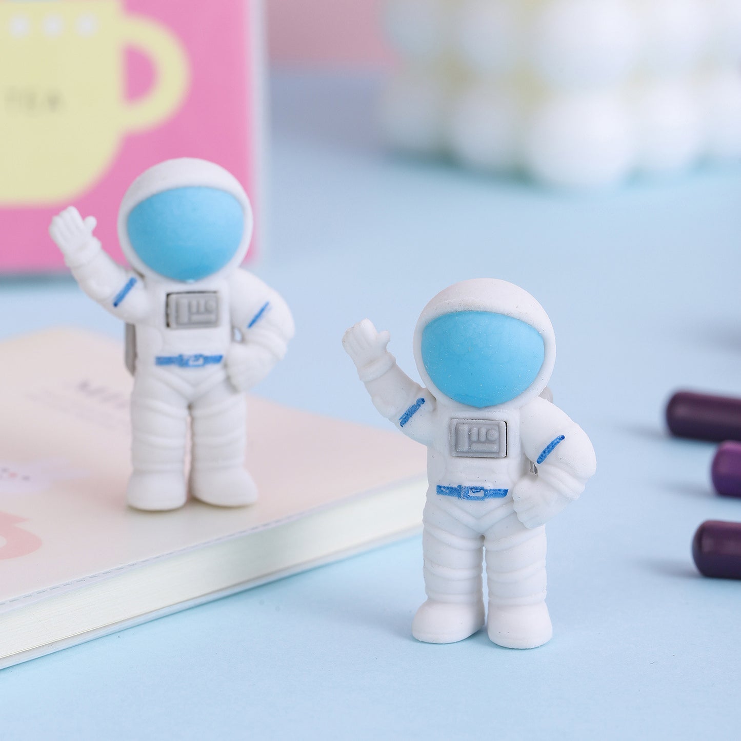 Space Astronaut 3D Eraser Toy Random Color for Kids 3