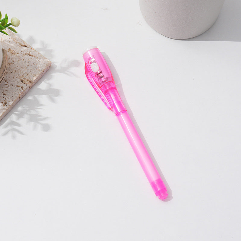 UV Light Magic Invisible Ink Pen Flat Head 13cm Novelty Toy 7