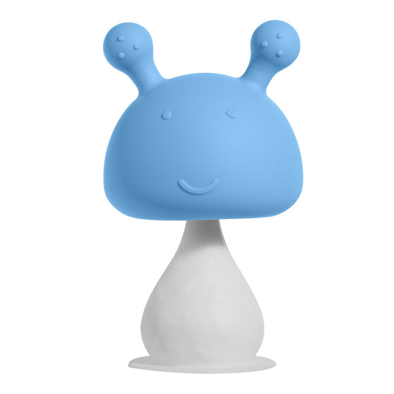 Silicone Mushroom Teething Toy Baby Rattle Teether 6