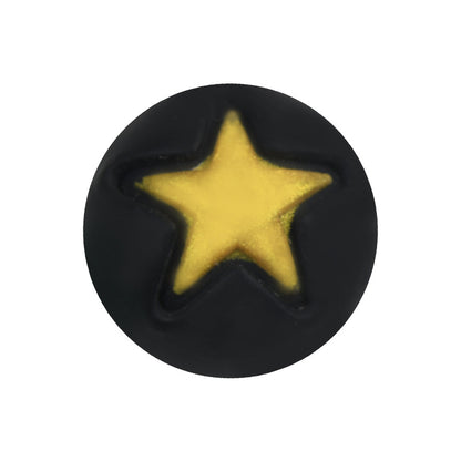 50pcs 15mm Heart Star Silicone Beads Solid Color 22