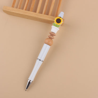 Sunflower Silicone Beaded Pens Handmade Office School Supplies Gift 9