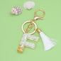 Tassel Letter Keychain A to Z Resin Initial Charm 35