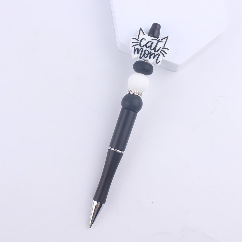 Cartoon Pattern Silicone Beaded Pens Handmade Novelty Pen Gift 28