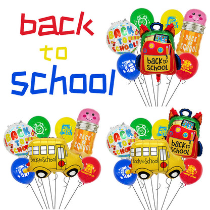 Back to School Cartoon Foil Balloon Set Party Decoration