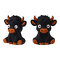 Silicone 3D Focal Beads Highland Cow Sitting Pose 7