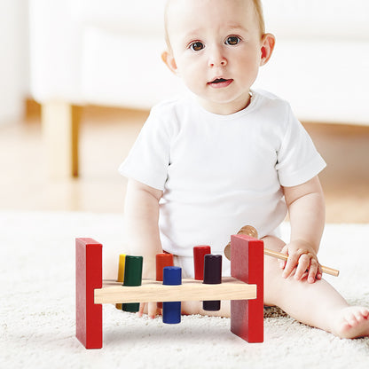 Wooden Montessori Toys Hammering Peg Wooden Educational Toy 2