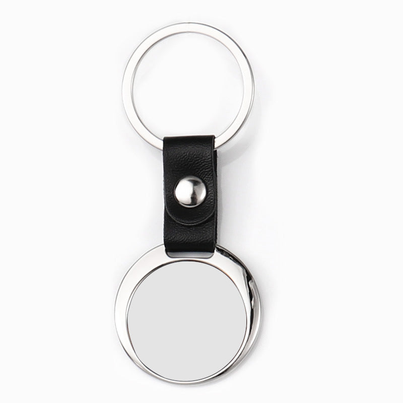 Blank Photo Frame Leather Keychain Zinc Alloy Material 10