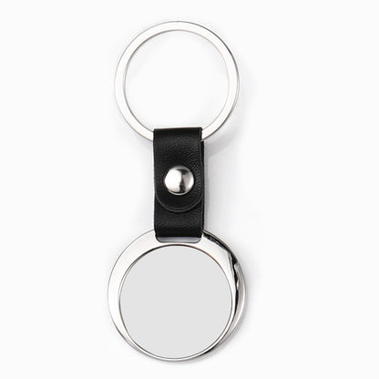 Blank Photo Frame Leather Keychain Zinc Alloy Material 10