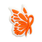 20pcs Silicone Focal Beads Bow Tie With Layered Wings 4
