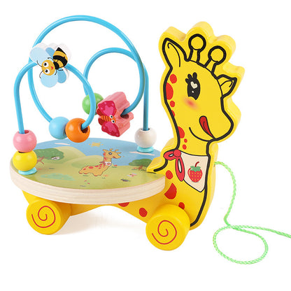 Wooden Monkey Bead Maze Montessori Toys for Toddlers 3
