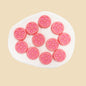 Silicone Focal Beads Petal Round Cookie Cutout Center 16