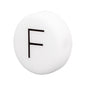 20pcs 12mm Silicone Letter Beads Alphabet Flat Round Single Letter 10