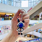 Rabbit Astronaut Silicone Bead Keychain Space Rabbit Charm 8