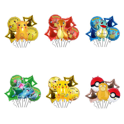 Pikachu Foil Balloon Set Children Birthday Party Decoration 2