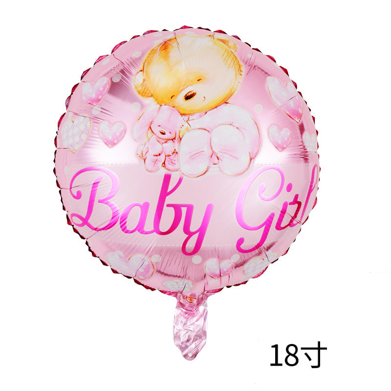 Gender Reveal Foil Balloon Set Baby Shower Party Decoration 50pcs 24