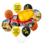 Excavator Foil Balloon Construction Party Decoration Set 9