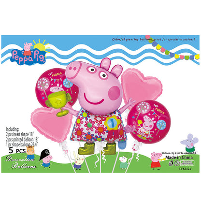 Cartoon Character Foil Balloon Set Kids Party Decoration 2 Sets 44