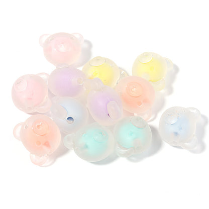 100 Pack Transparent Multi-Style Acrylic Beads Bracelet Accessories 32