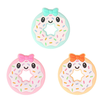 Silicone Donut Shape Baby Teething Toys 5 Pack 4