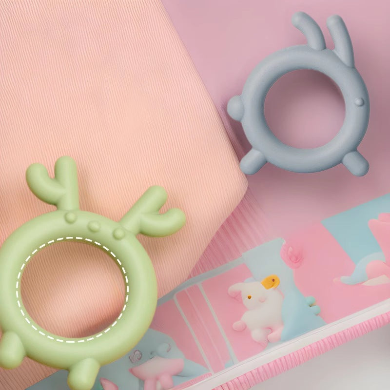 Animal Silicone Teething Toy Wristband for Baby 5 Pack