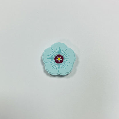 20Pcs Silicone Focal Beads Flower Macaroon Color Design 7