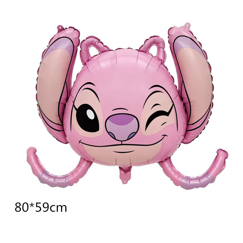 Stitch Foil Balloons Party Decoration Set 5pcs 8