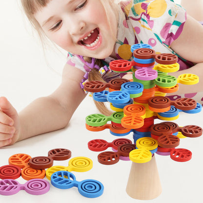 Wooden Interlocking Rotating Building Blocks Educational Toy 2