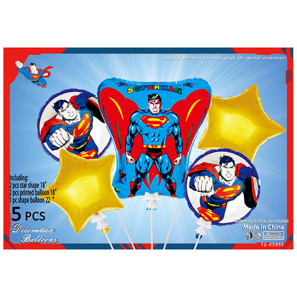 Cartoon Character Foil Balloon Set Kids Party Decoration 2 Sets 27