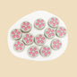Silicone Focal Beads Petal Round Cookie Cutout Center 15