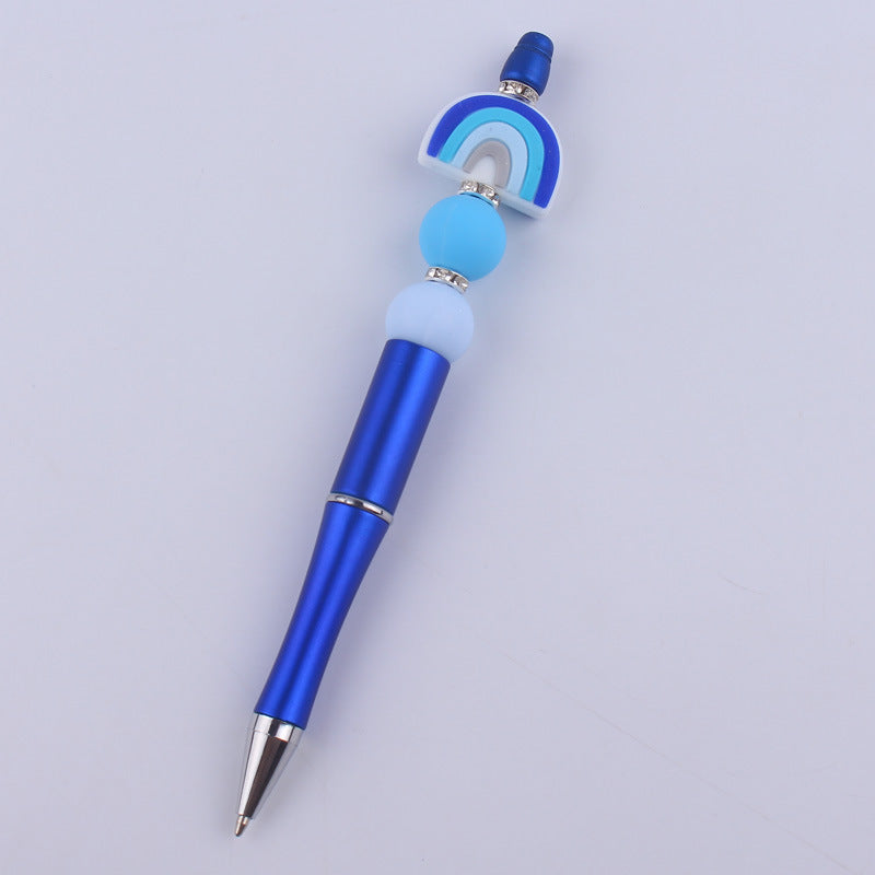 Rainbow Silicone Beaded Pens Ballpoint Pen Office School Supplies 8
