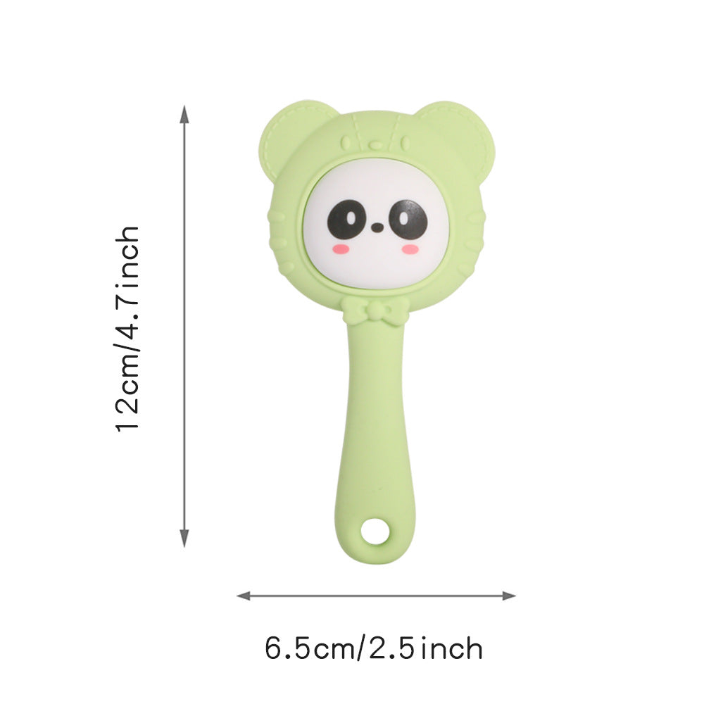 Silicone Baby Teether Toy Hand Bell Shape 2 Pack 3