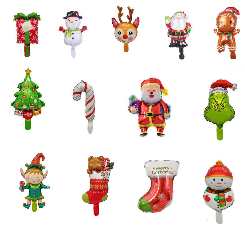 Mini Christmas Foil Balloons Party Decoration Set 50pcs