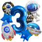 Spaceman Rocket Astronaut Foil Balloon Birthday Party Decoration Set 3