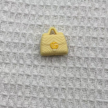 20Pcs Silicone 3D Focal Beads Brand Bag Multi Color with Logo Detail 7