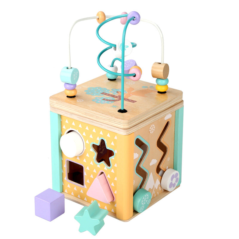 Wooden Marine Forest Bead Maze Educational Activity Toy