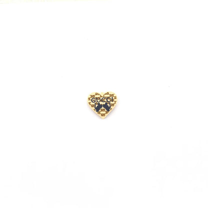 20Pcs Silicone Focal Beads Love Heart Printed Design 6