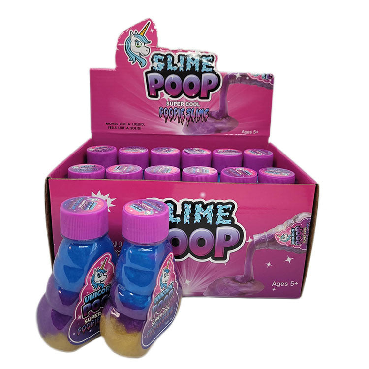 Unicorn Poop Slime Toy Color Mixed Slime Bottle 8x11cm 5