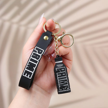 Creative Prime Drink Bottle PVC Keychain Soft Rubber Charm 9
