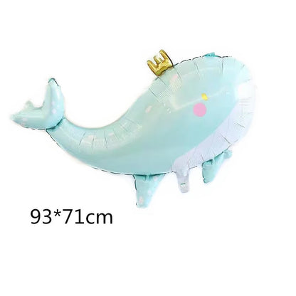 Marine Fish Foil Balloon Set Party Decoration 5pcs 27