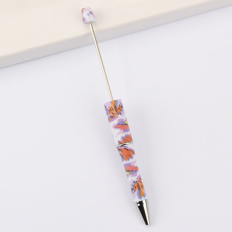 Printed Pattern Beadable Ballpoint Pens DIY Craft Supplies 49