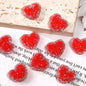20pcs 20mm Rhinestone Heart Acrylic Beads for Jewelry Making 6