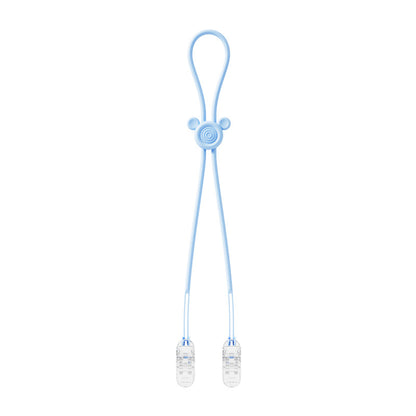 Silicone Baby Teether Anti Loss Rope with Clip 42.5cm 18