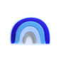 20pcs Silicone Focal Beads Rainbow Layered Arches Design 6