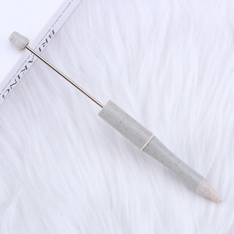 Environmentally Friendly ABS Wheat Straw Beadable Ballpoint Pens DIY Craft Supplies 9